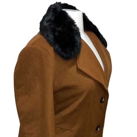 Calvin Klein Single-Breasted Wool Blend Faux-Fur Coat Size 3X NWT - Picture 6 of 16